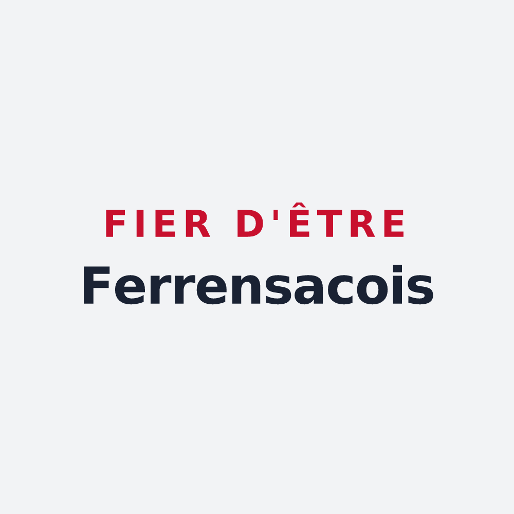 Poster « Fier d'être Ferrensacois » — design pour Ferrensac