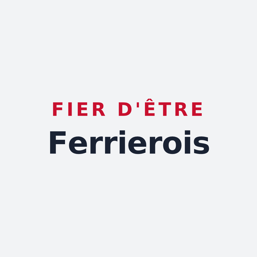 Poster « Fier d'être Ferrierois » — design pour Ferrières-en-Bray