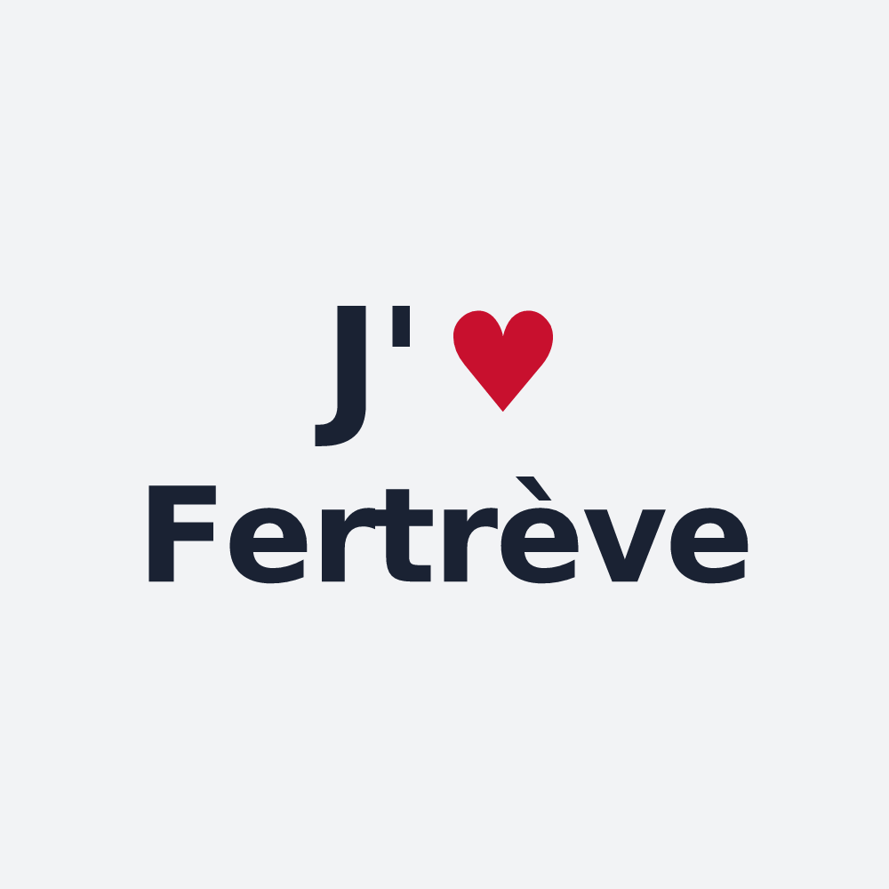 Poster personnalisé Fertrève — design J'aime Fertrève