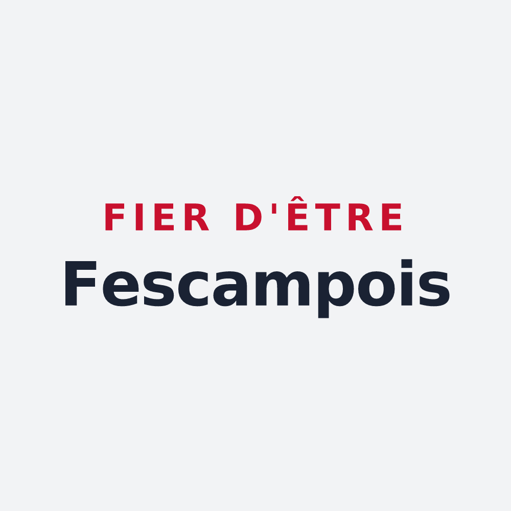 Poster « Fier d'être Fescampois » — design pour Fescamps