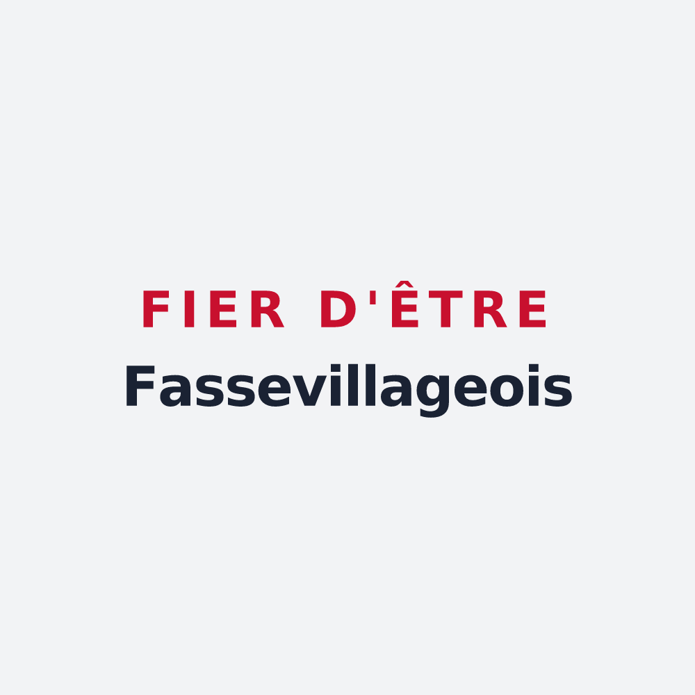 Poster « Fier d'être Fassevillageois » — design pour Fessevillers