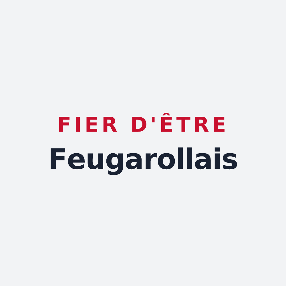 Poster « Fier d'être Feugarollais » — design pour Feugarolles