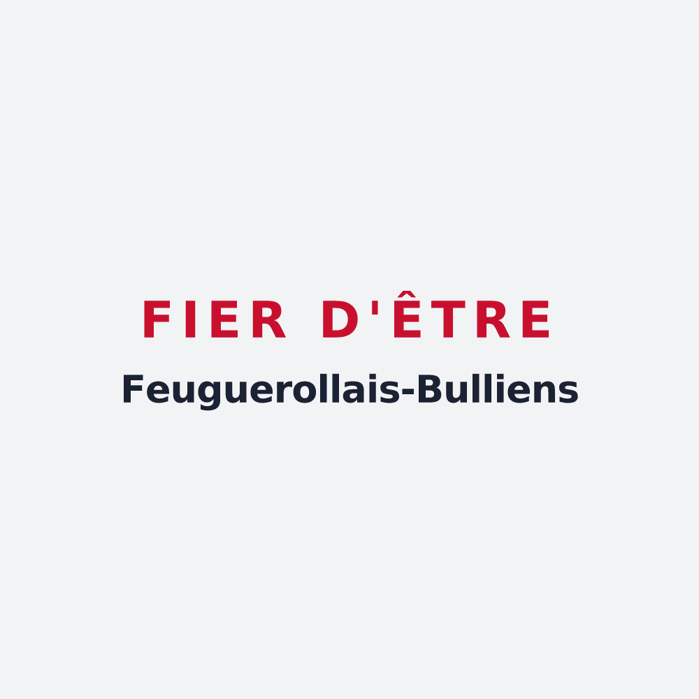 Poster « Fier d'être Feuguerollais-Bulliens » — design pour Feuguerolles-Bully