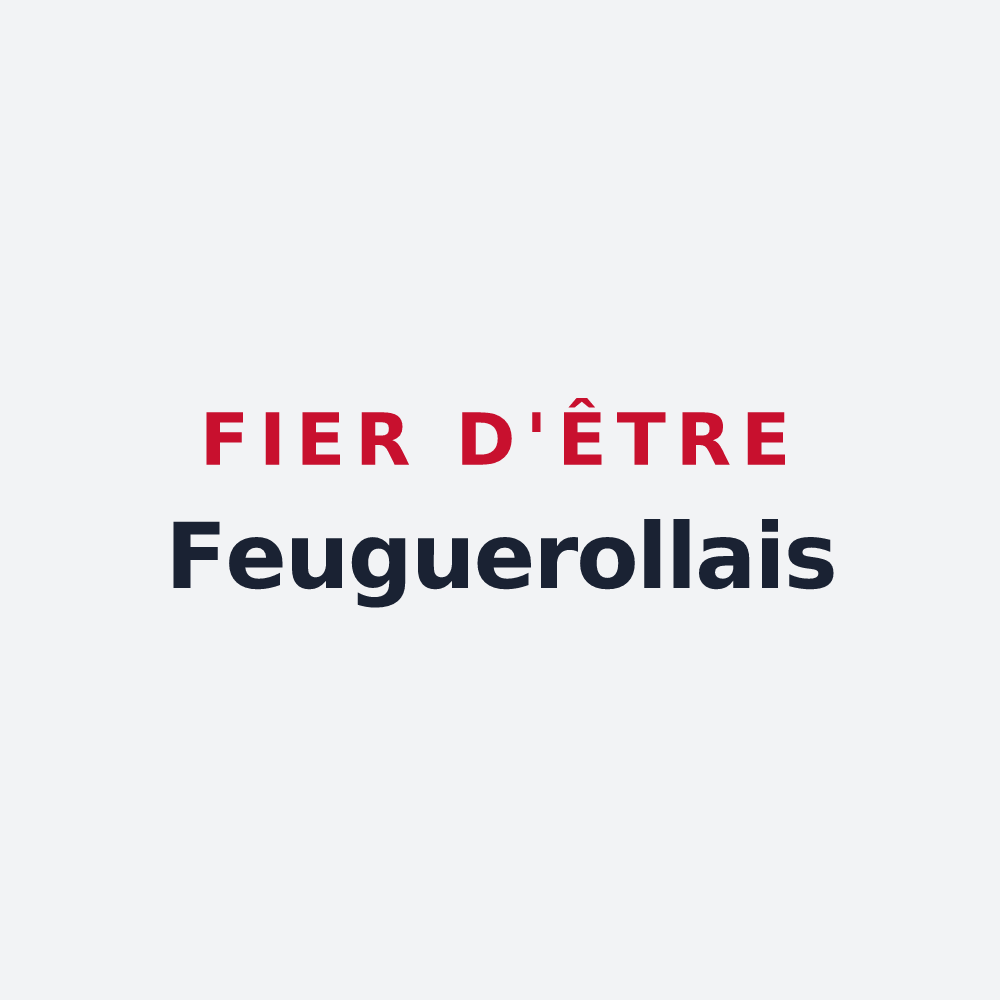 Poster « Fier d'être Feuguerollais » — design pour Feuguerolles