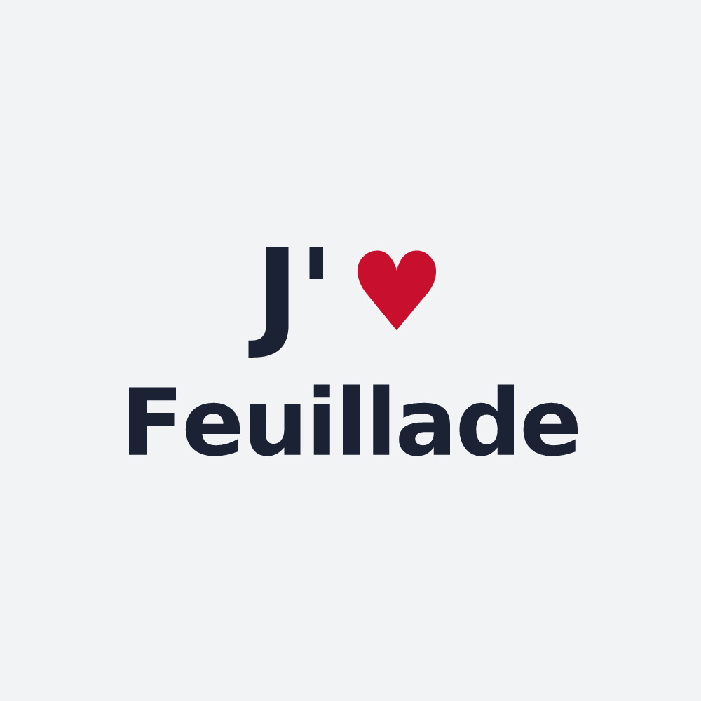 Poster personnalisé Feuillade — design J'aime Feuillade