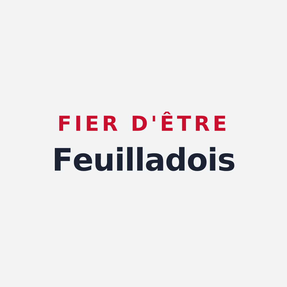 Poster « Fier d'être Feuilladois » — design pour Feuillade