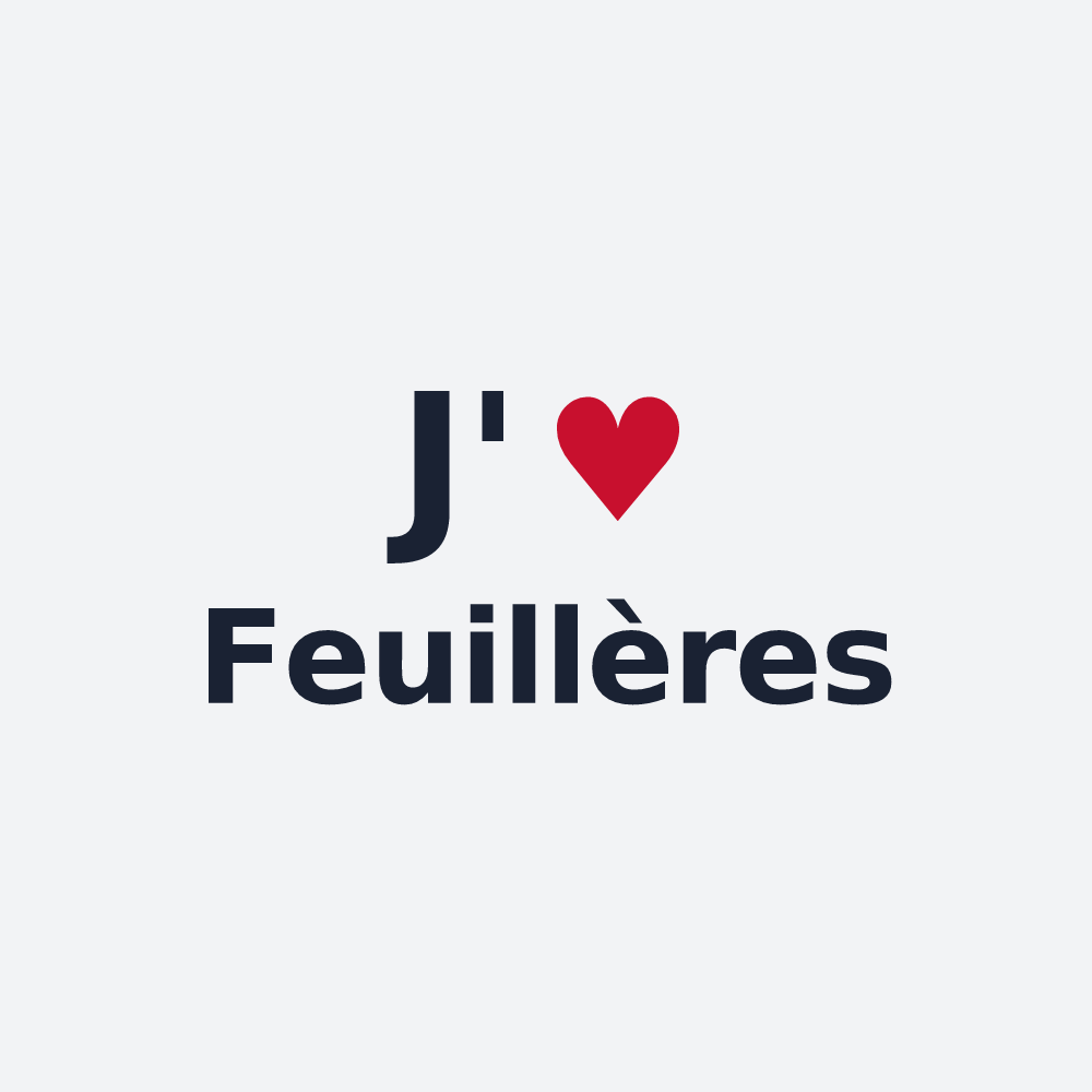 Poster personnalisé Feuillères — design J'aime Feuillères