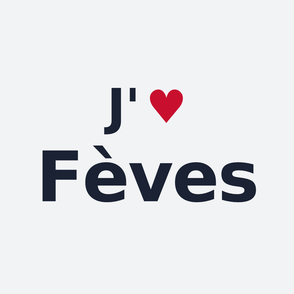 Poster personnalisé Fèves — design J'aime Fèves