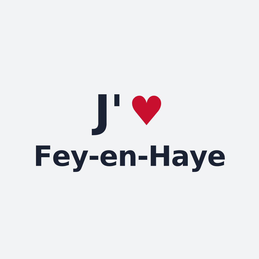 Poster personnalisé Fey-en-Haye — design J'aime Fey-en-Haye