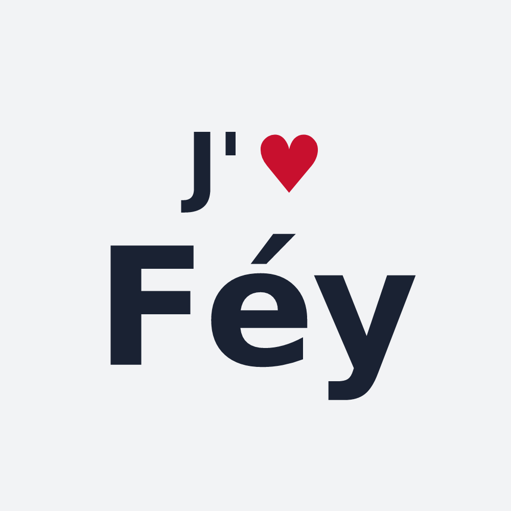 Poster personnalisé Féy — design J'aime Féy