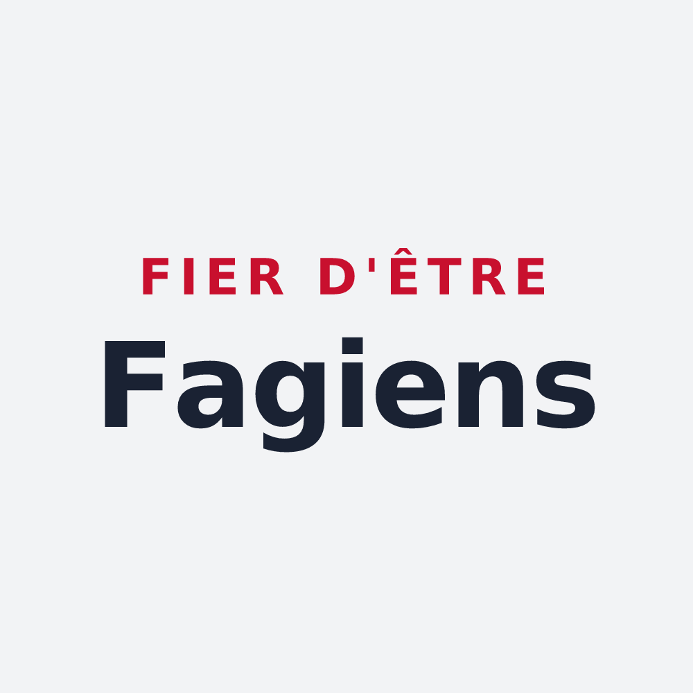 Poster « Fier d'être Fagiens » — design pour Féy