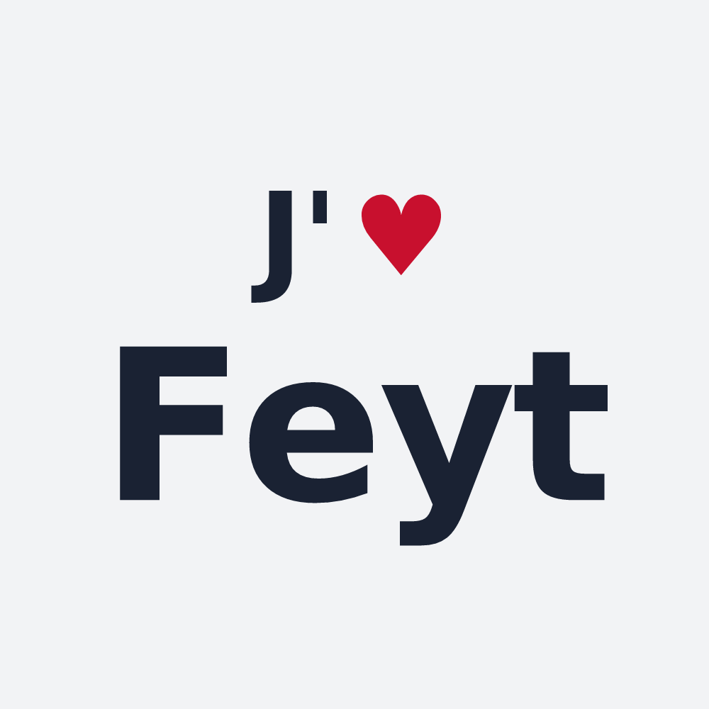 Poster personnalisé Feyt — design J'aime Feyt