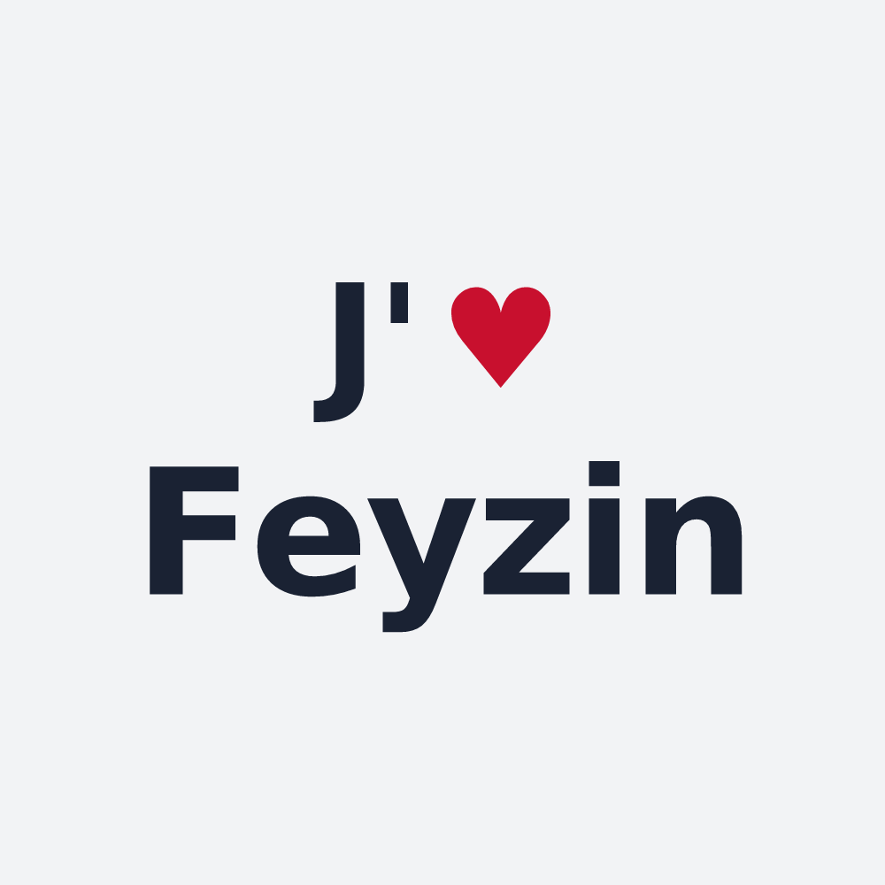 Poster personnalisé Feyzin — design J'aime Feyzin