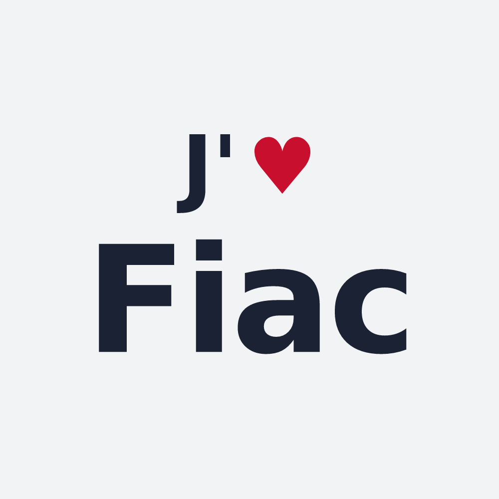 Poster personnalisé Fiac — design J'aime Fiac