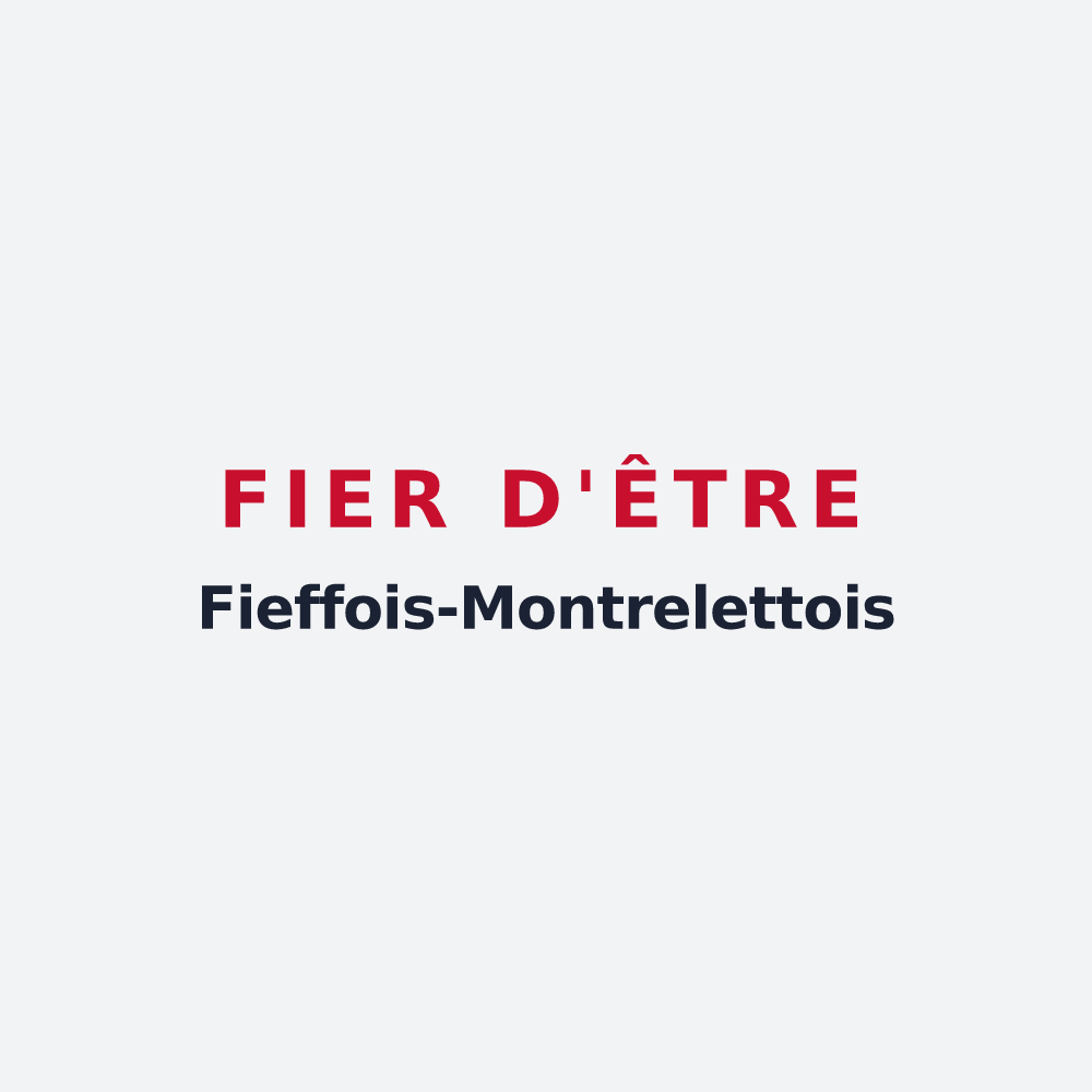 Poster « Fier d'être Fieffois-Montrelettois » — design pour Fieffes-Montrelet