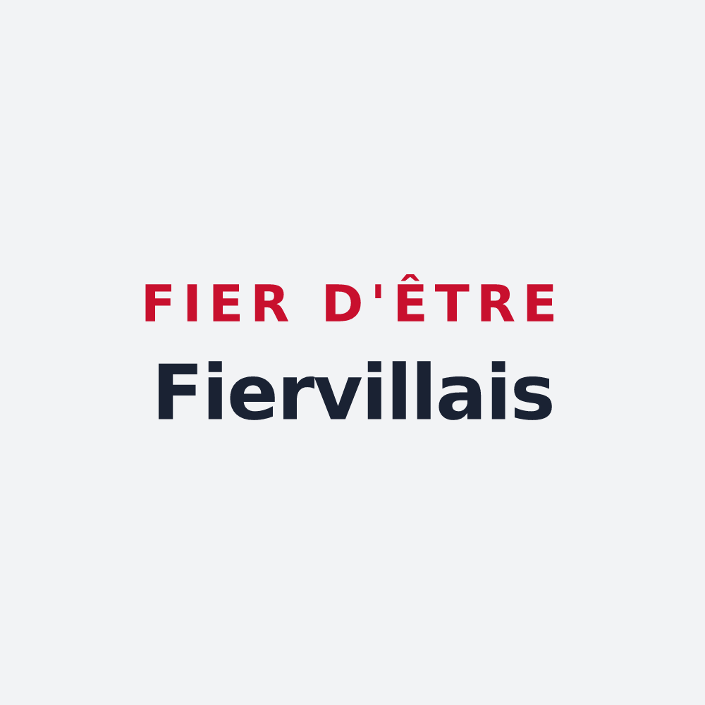 Poster « Fier d'être Fiervillais » — design pour Fierville-les-Parcs