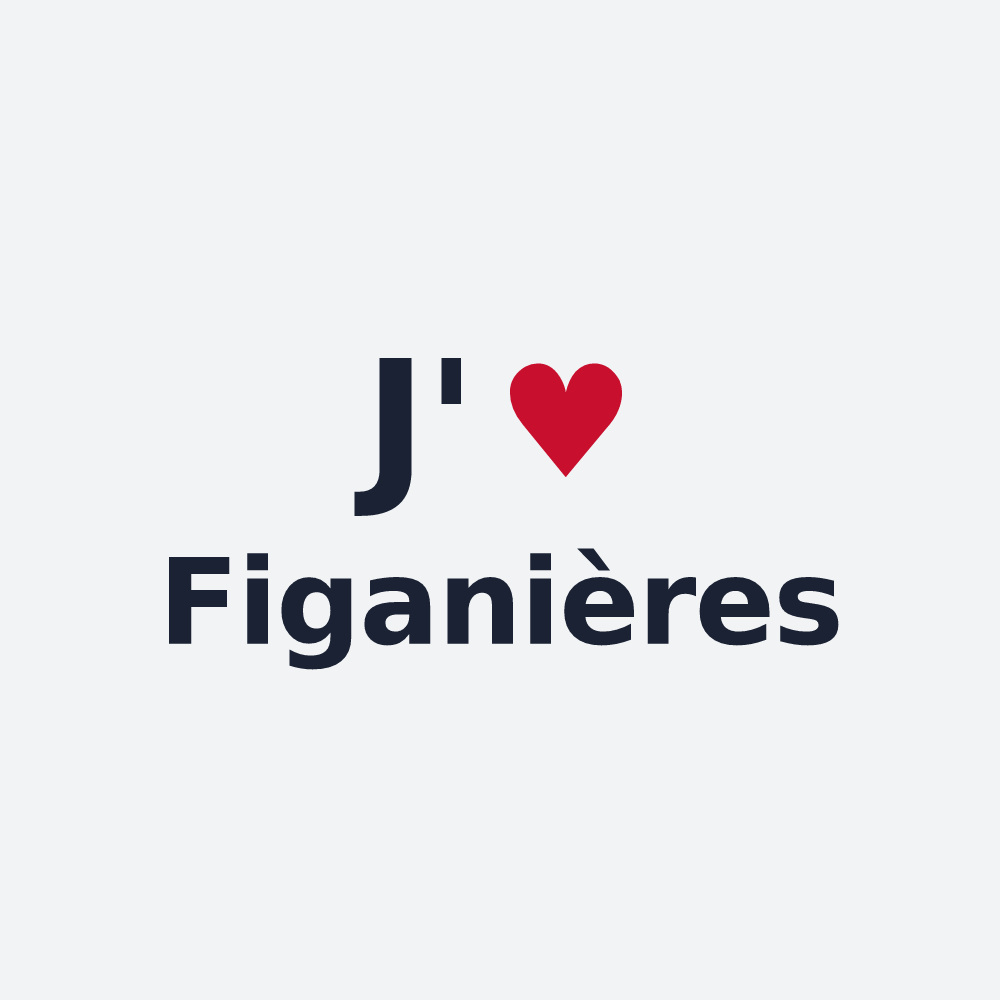 Poster personnalisé Figanières — design J'aime Figanières