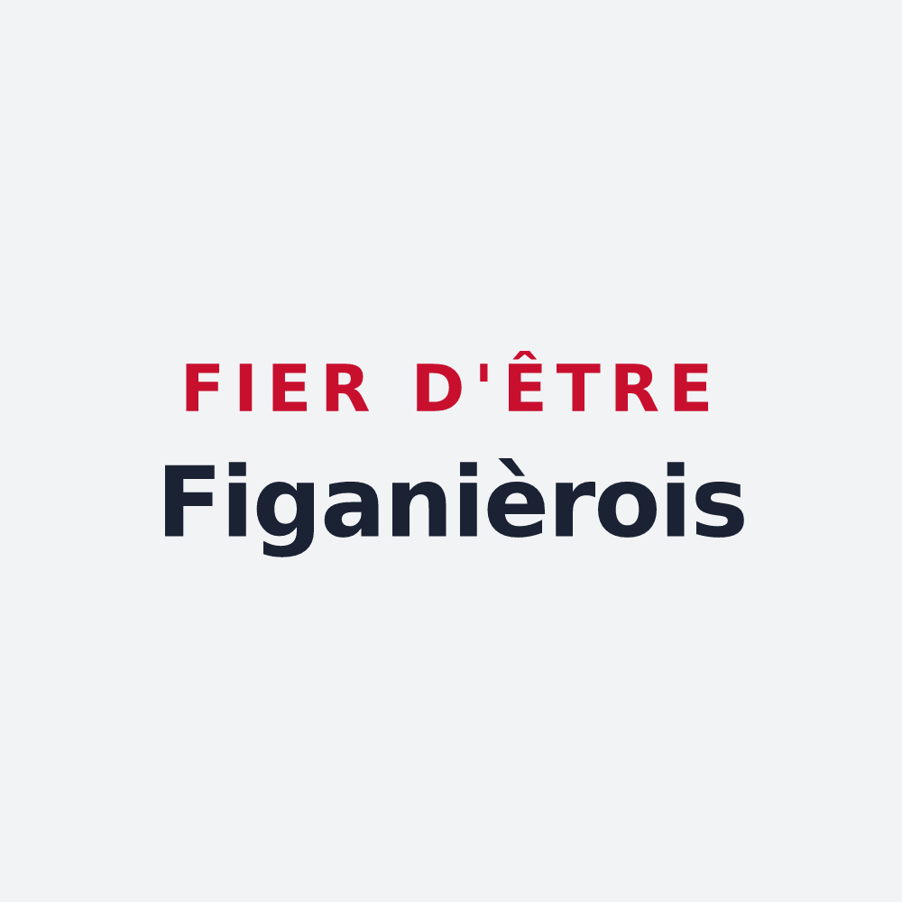 Poster « Fier d'être Figanièrois » — design pour Figanières