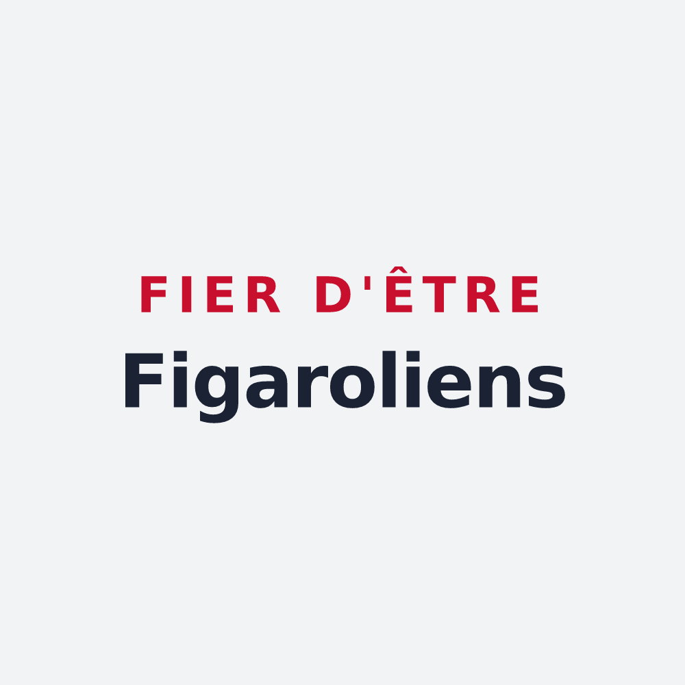 Poster « Fier d'être Figaroliens » — design pour Figarol