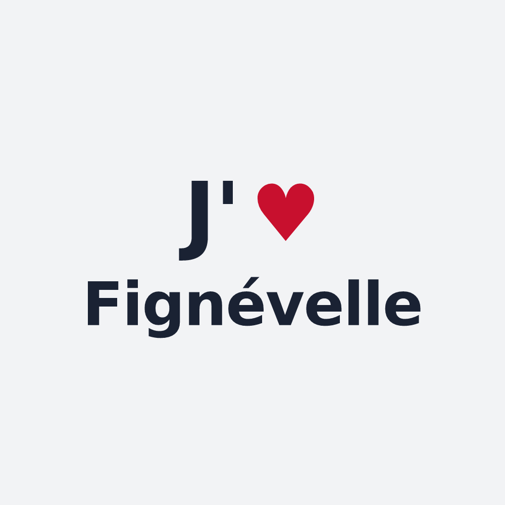 Poster personnalisé Fignévelle — design J'aime Fignévelle