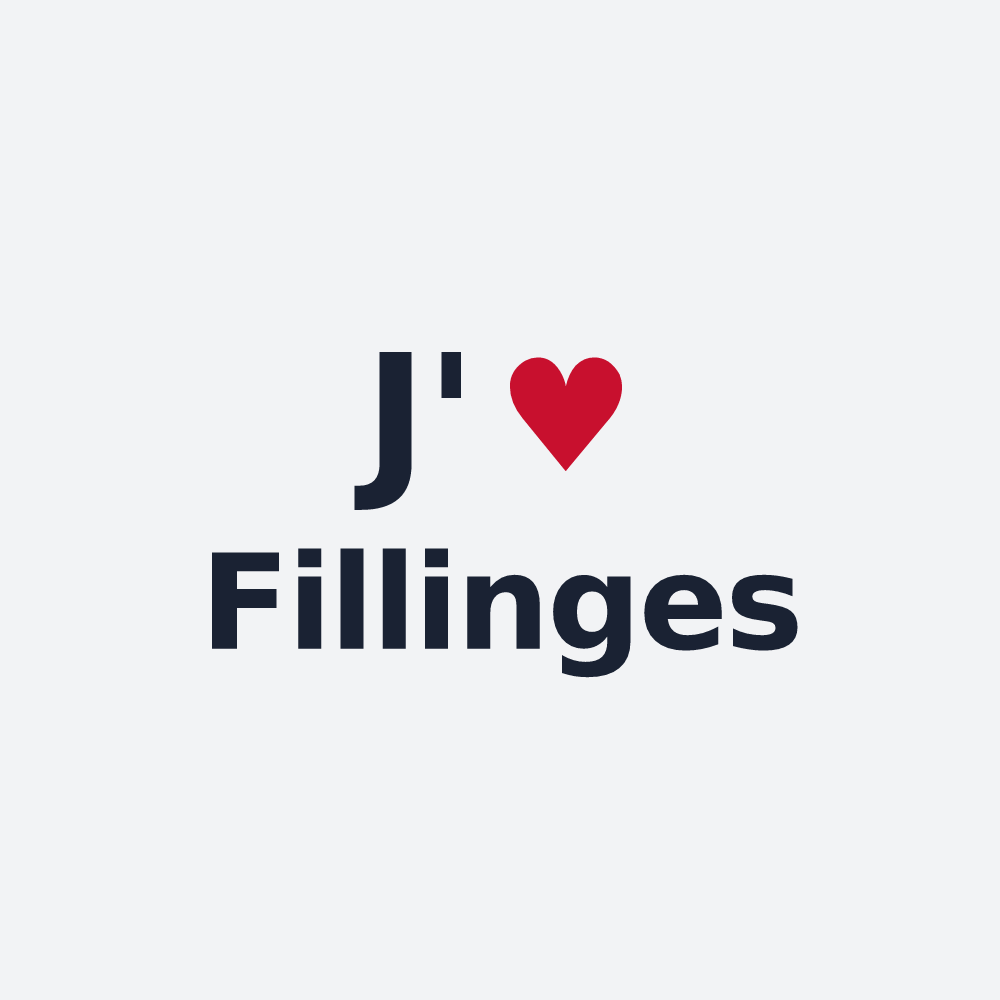 Poster personnalisé Fillinges — design J'aime Fillinges