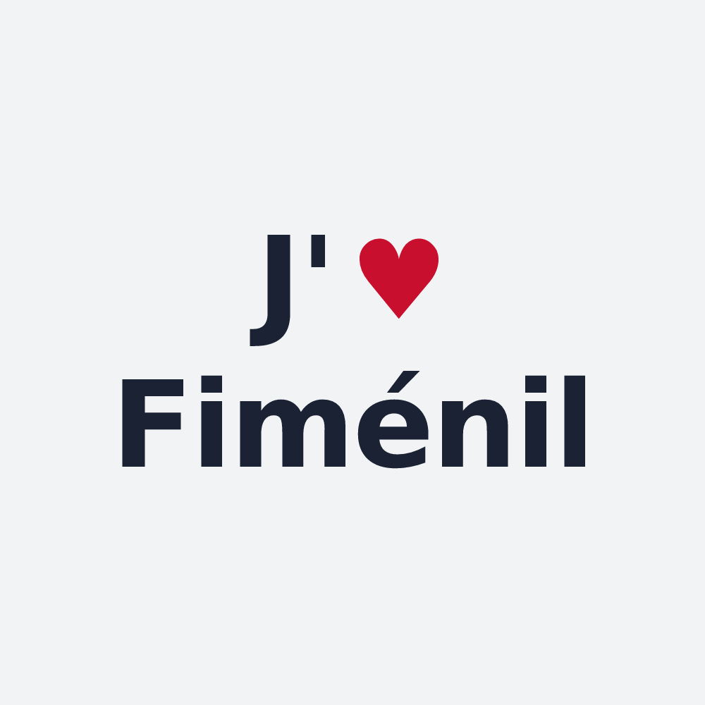 Poster personnalisé Fiménil — design J'aime Fiménil