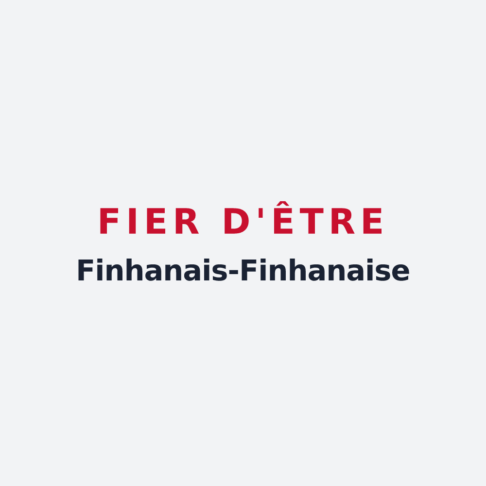 Poster « Fier d'être Finhanais-Finhanaise » — design pour Finhan