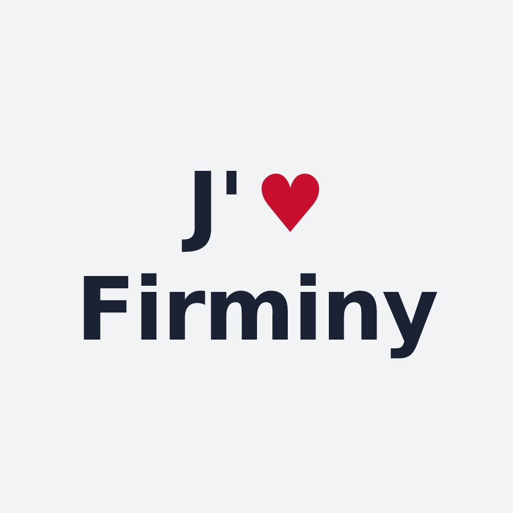 Poster personnalisé Firminy — design J'aime Firminy