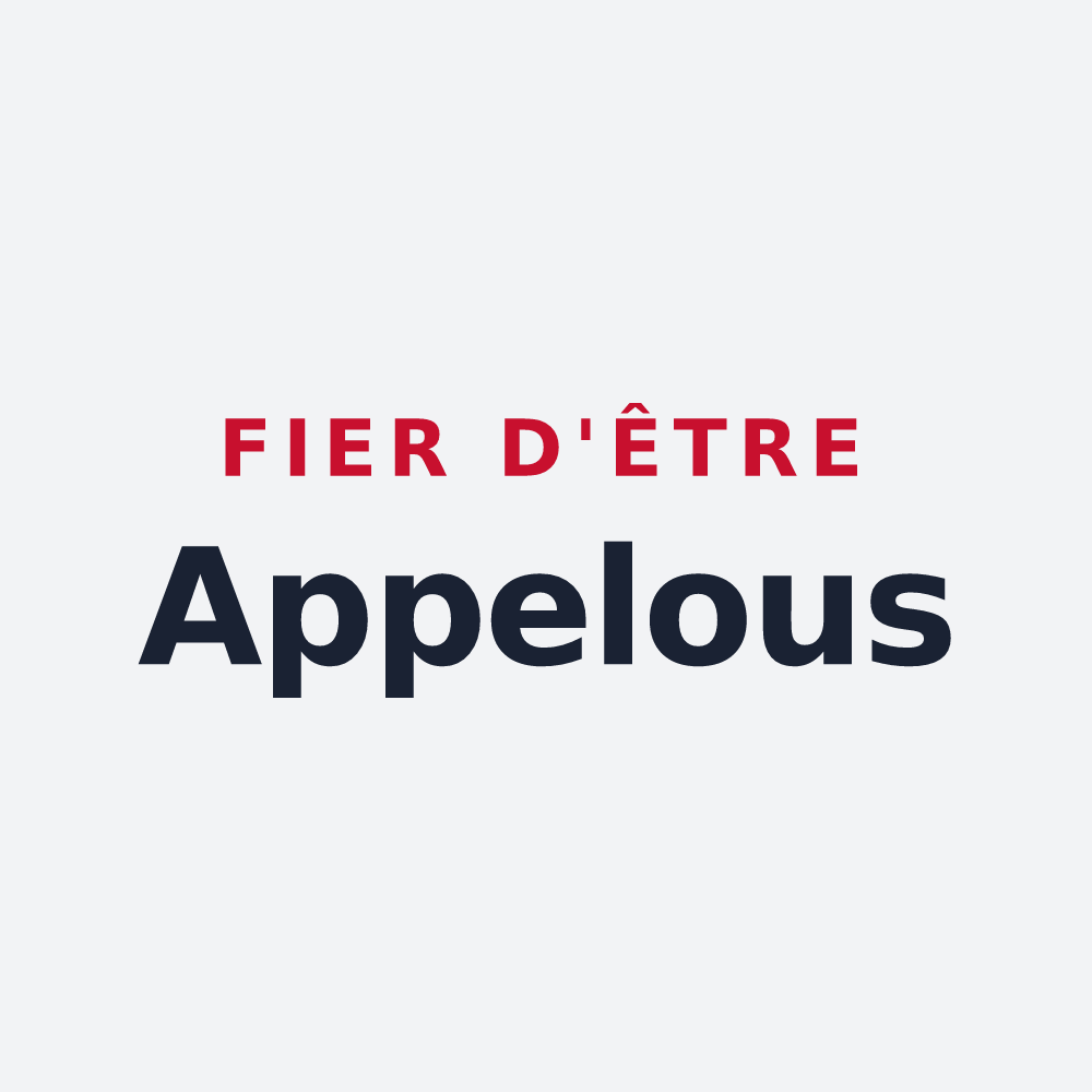 Poster « Fier d'être Appelous » — design pour Firminy