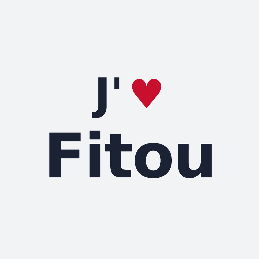 Poster personnalisé Fitou — design J'aime Fitou