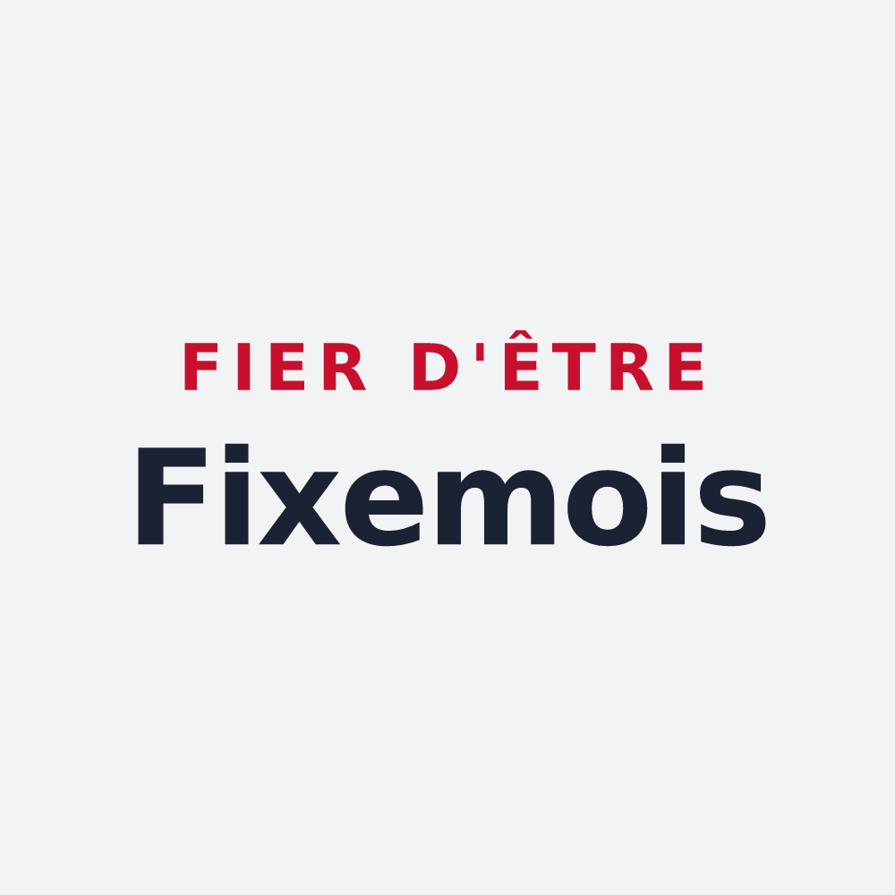 Poster « Fier d'être Fixemois » — design pour Fixem