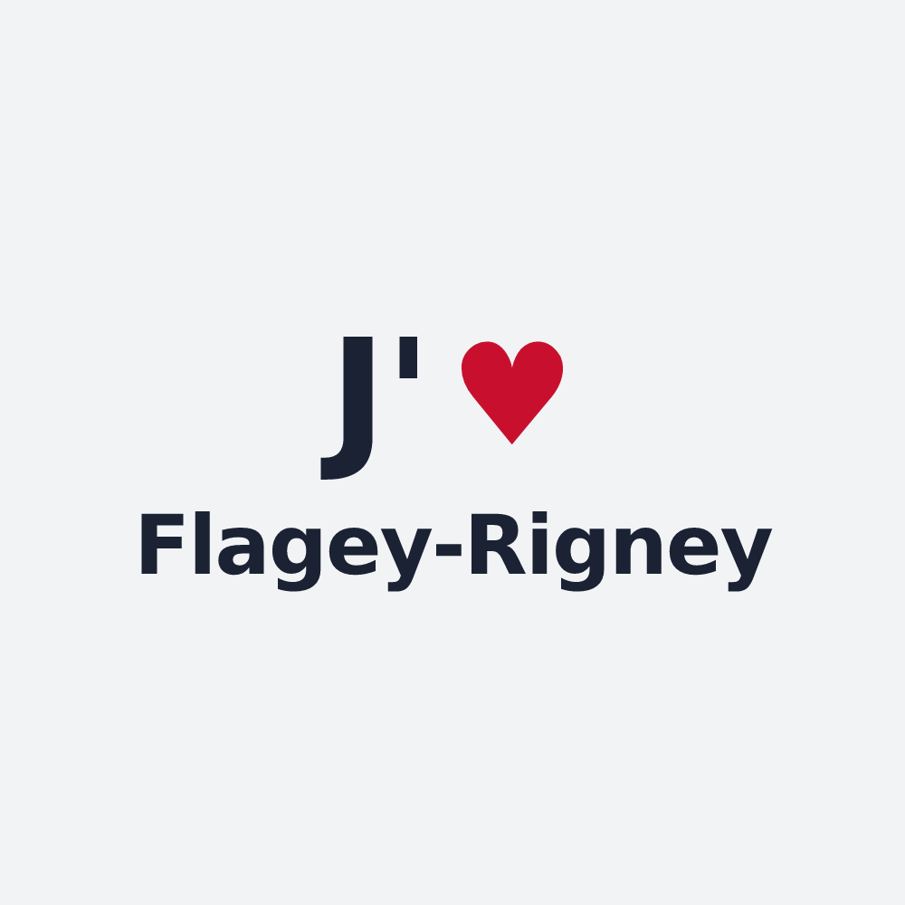 Poster personnalisé Flagey-Rigney — design J'aime Flagey-Rigney