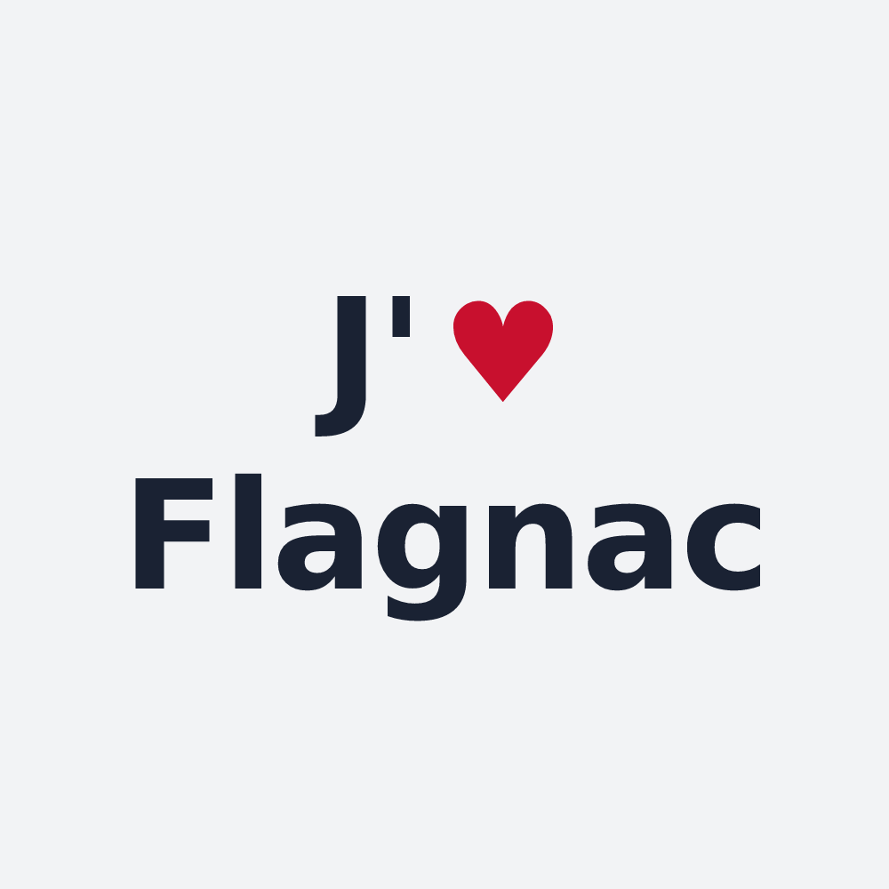 Poster personnalisé Flagnac — design J'aime Flagnac