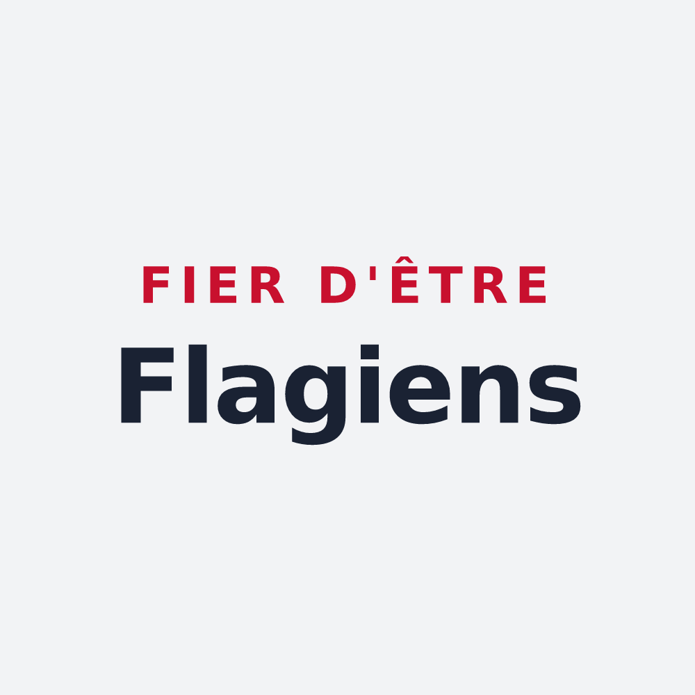 Poster « Fier d'être Flagiens » — design pour Flagy
