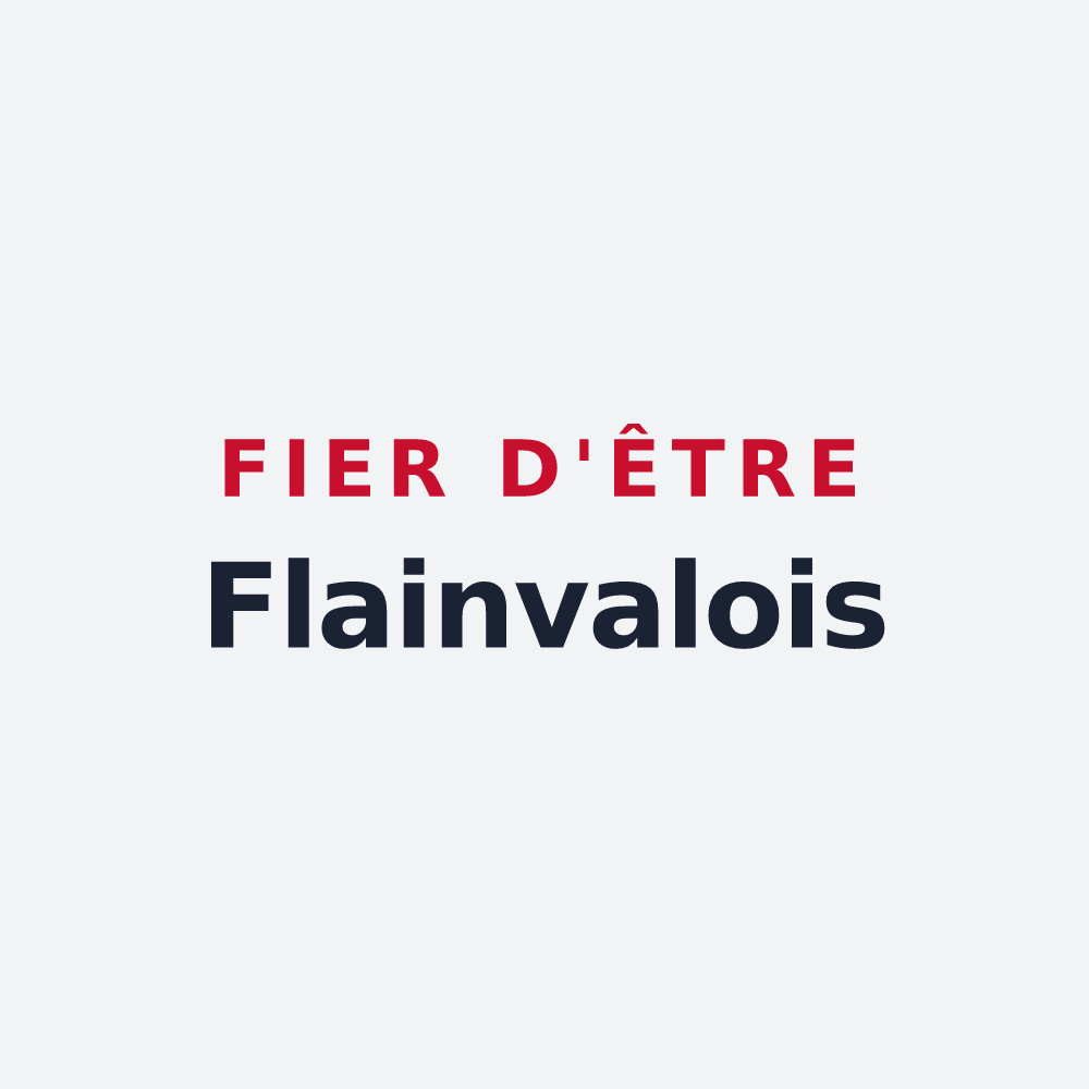 Poster « Fier d'être Flainvalois » — design pour Flainval