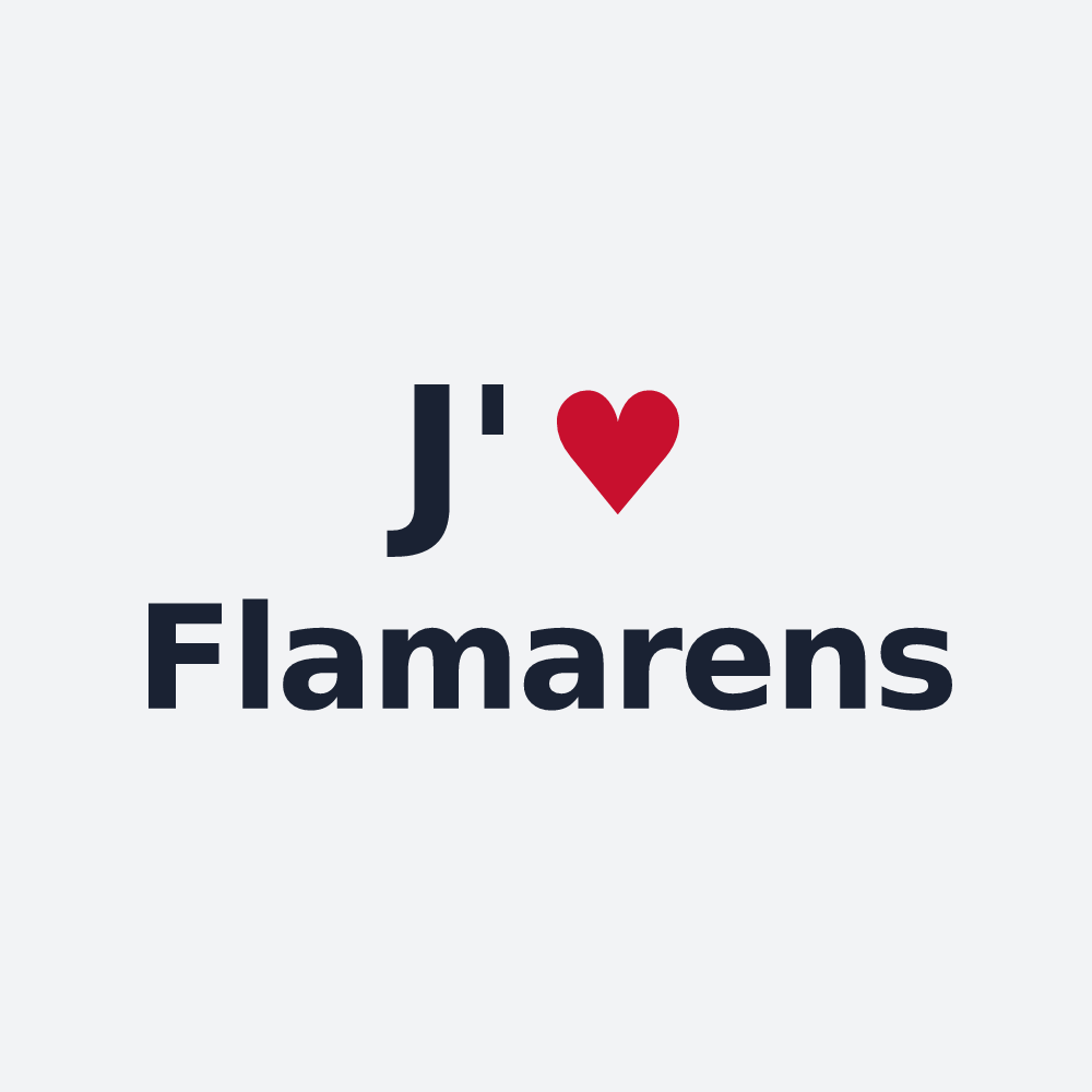 Poster personnalisé Flamarens — design J'aime Flamarens