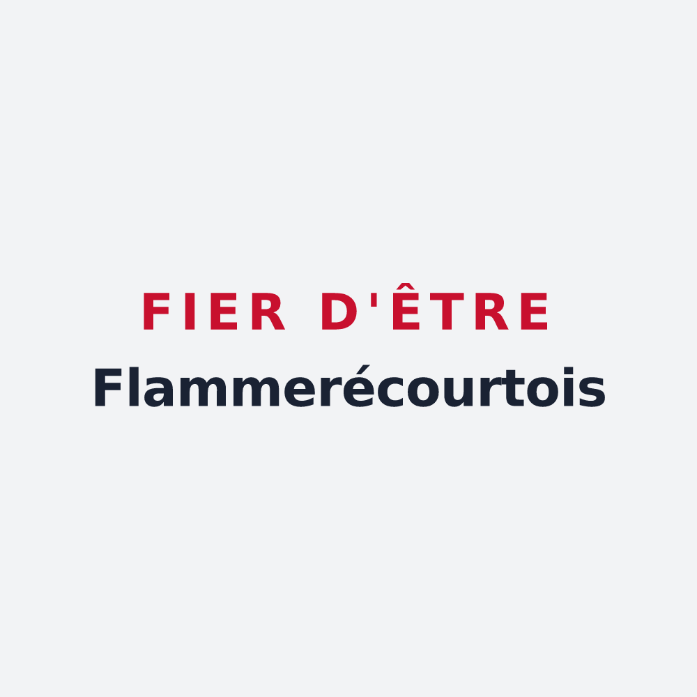 Poster « Fier d'être Flammerécourtois » — design pour Flammerécourt