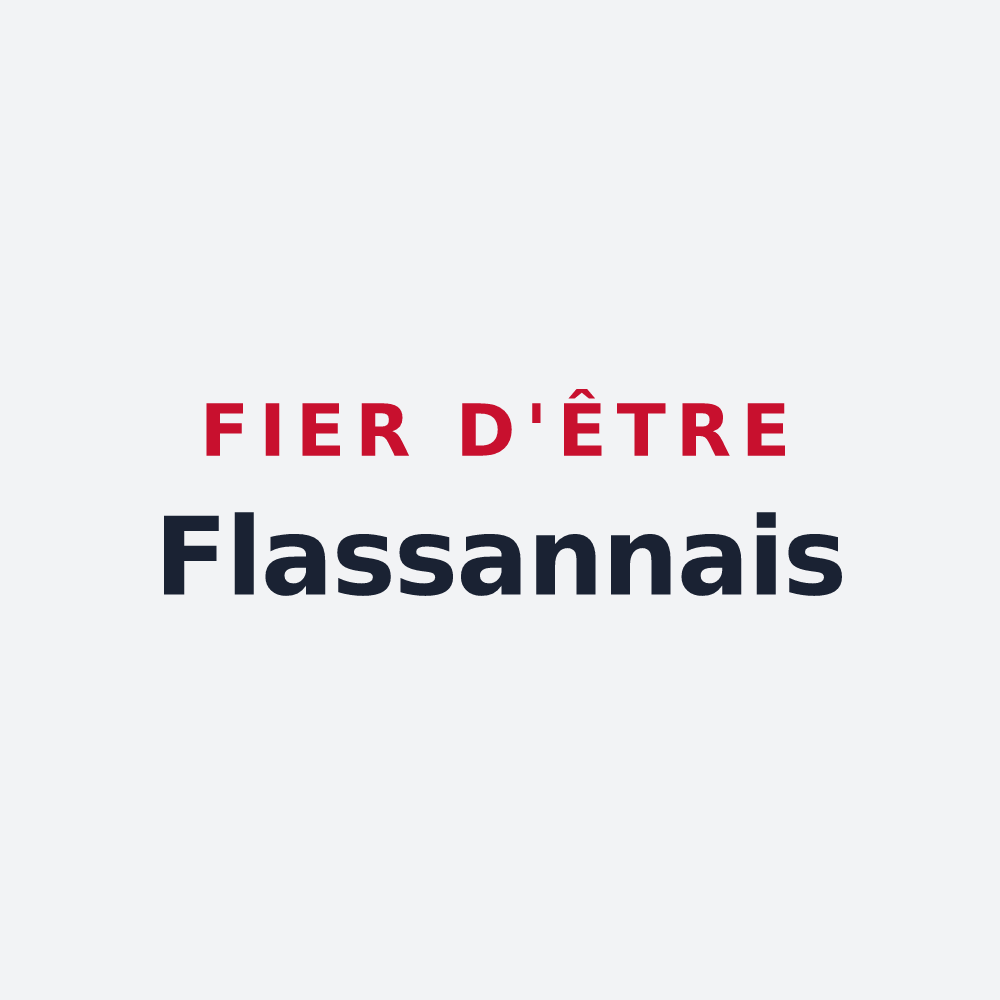 Poster « Fier d'être Flassannais » — design pour Flassans-sur-Issole