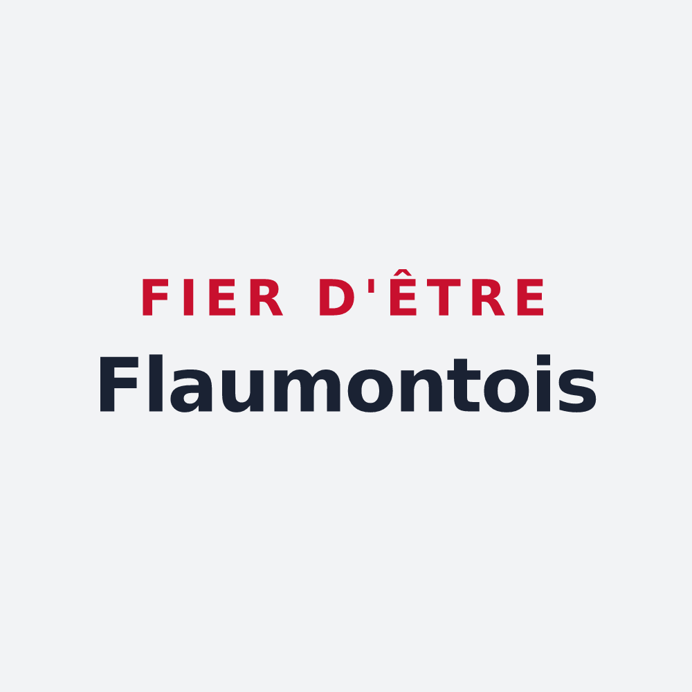 Poster « Fier d'être Flaumontois » — design pour Flaumont-Waudrechies