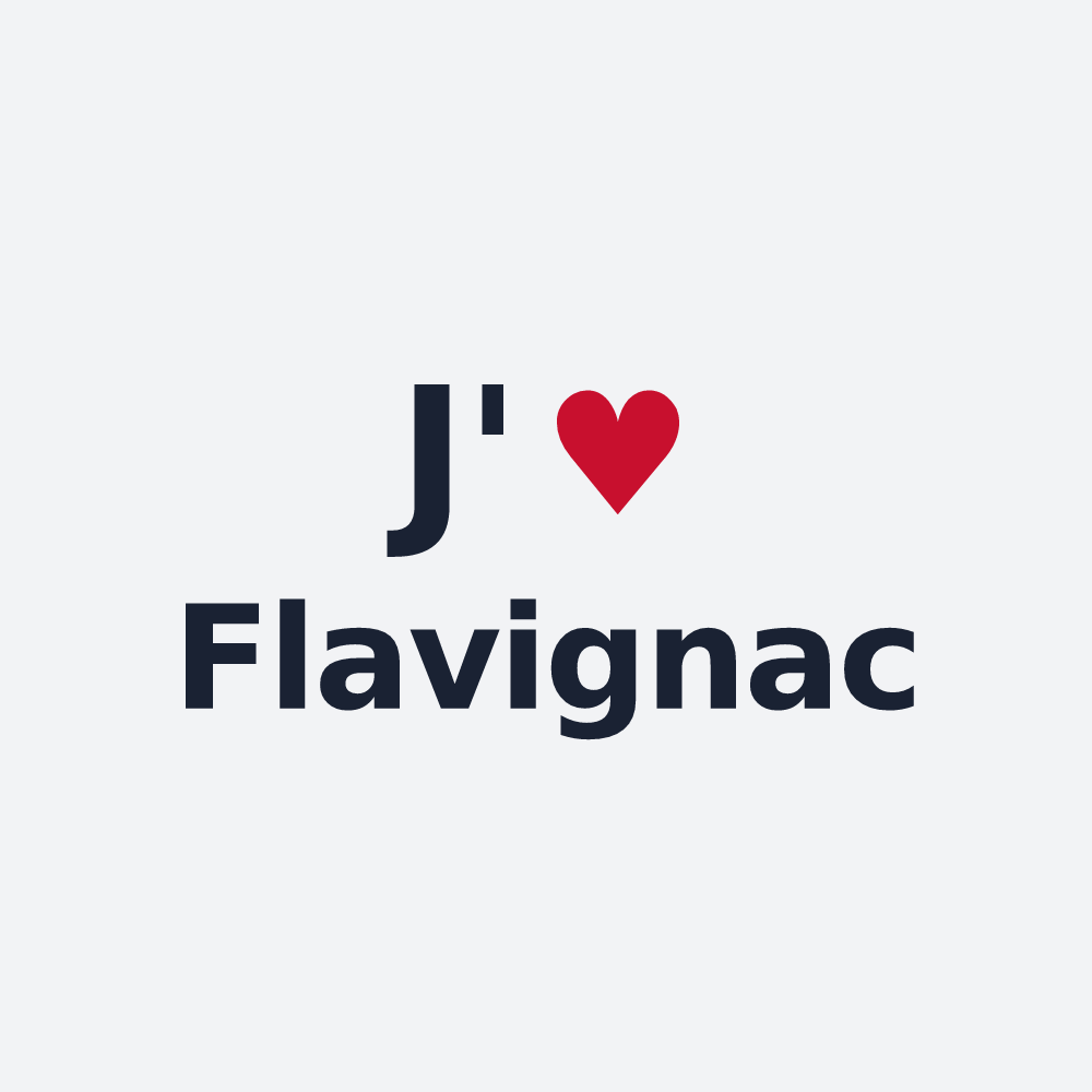 Poster personnalisé Flavignac — design J'aime Flavignac