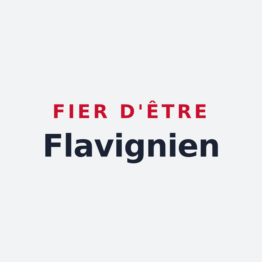 Poster « Fier d'être Flavignien » — design pour Flavigny-sur-Ozerain