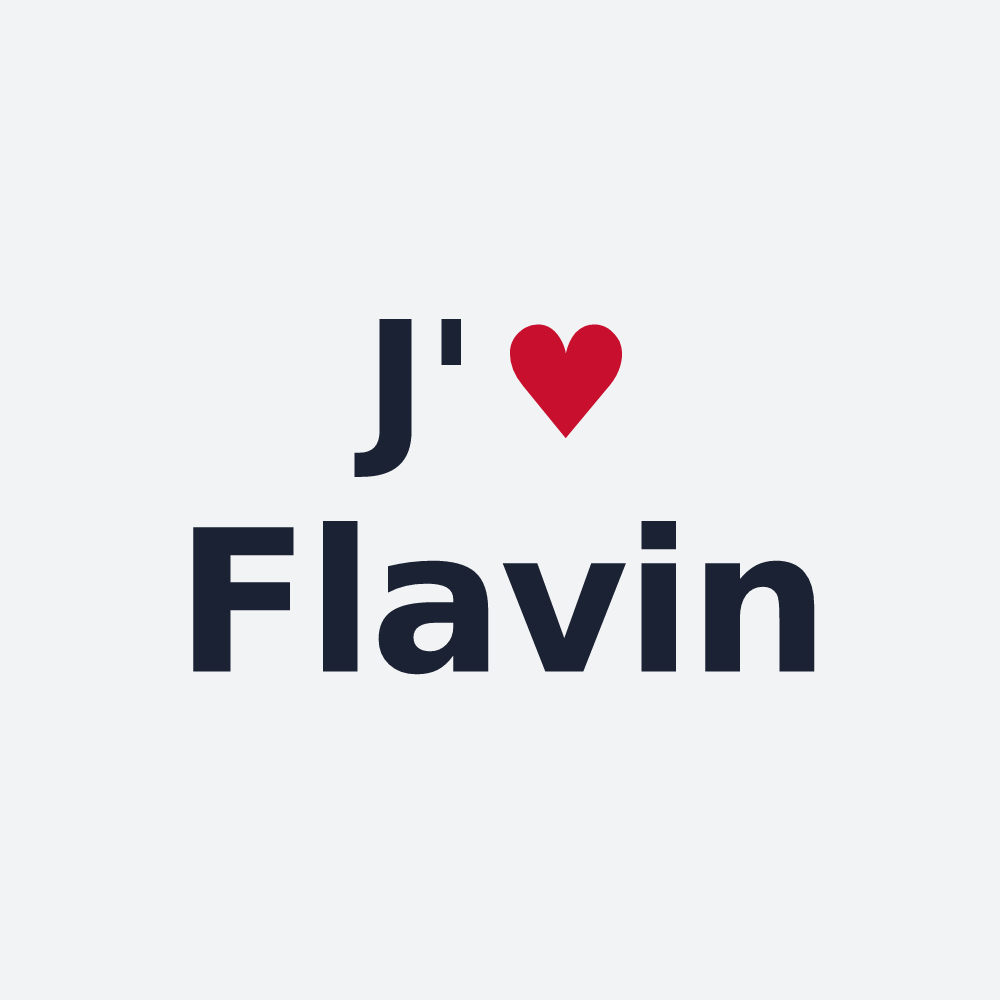 Poster personnalisé Flavin — design J'aime Flavin