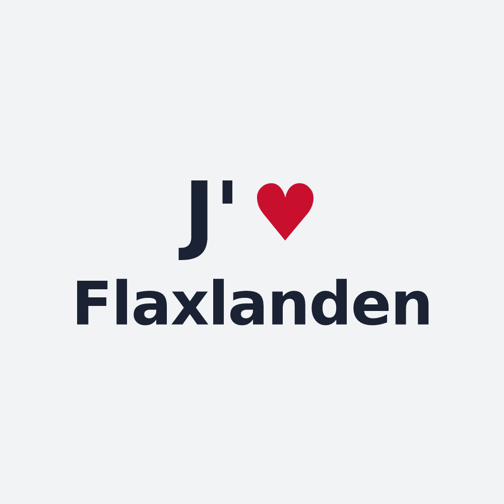 Poster personnalisé Flaxlanden — design J'aime Flaxlanden
