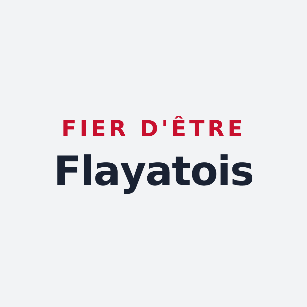 Poster « Fier d'être Flayatois » — design pour Flayat