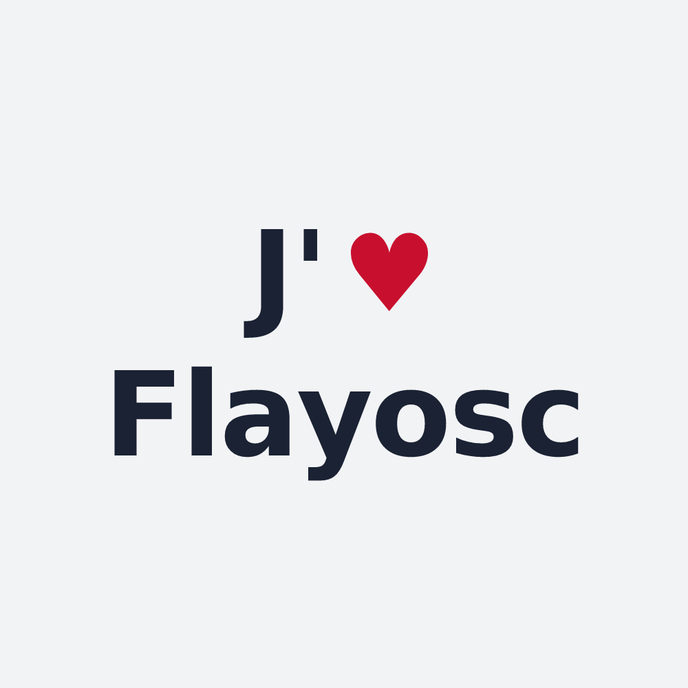 Poster personnalisé Flayosc — design J'aime Flayosc