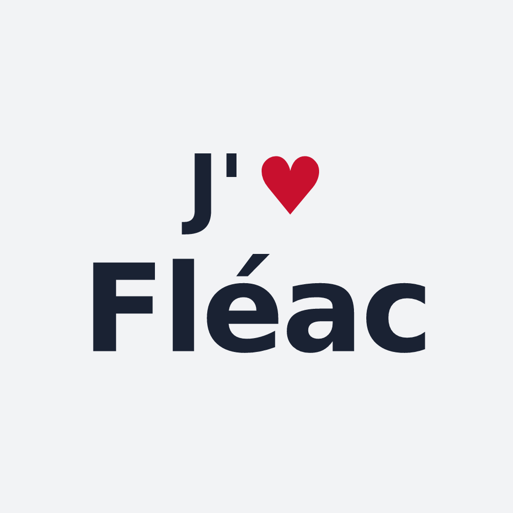 Poster personnalisé Fléac — design J'aime Fléac