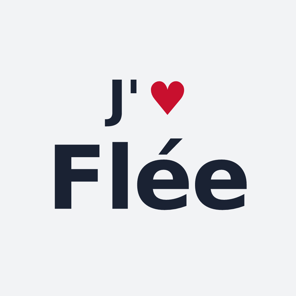 Poster personnalisé Flée — design J'aime Flée