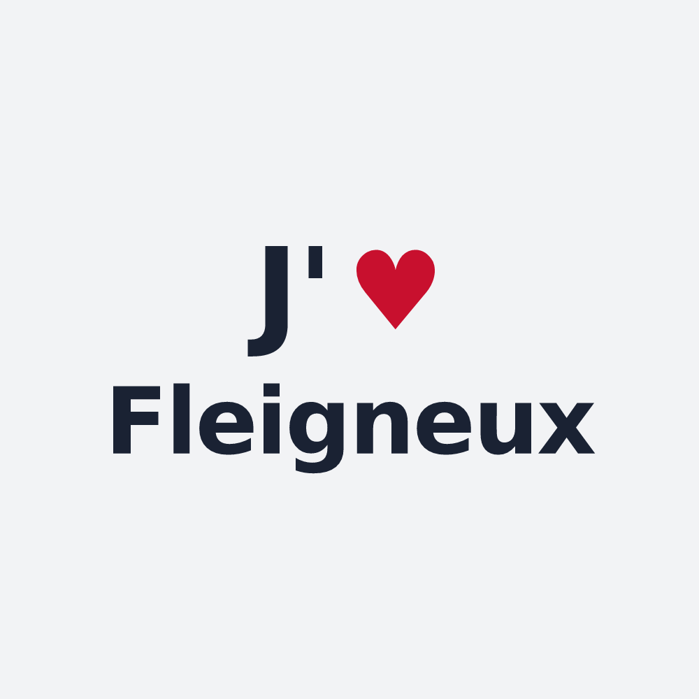 Poster personnalisé Fleigneux — design J'aime Fleigneux