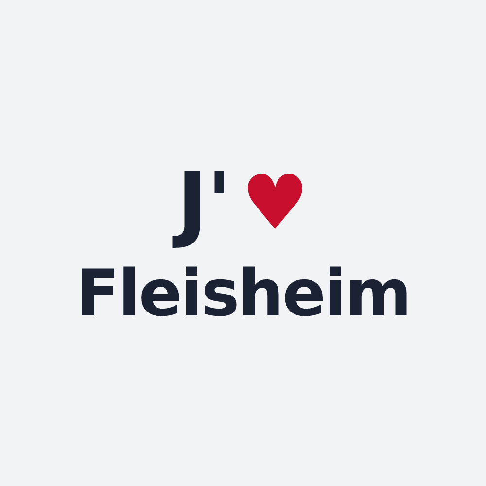 Poster personnalisé Fleisheim — design J'aime Fleisheim