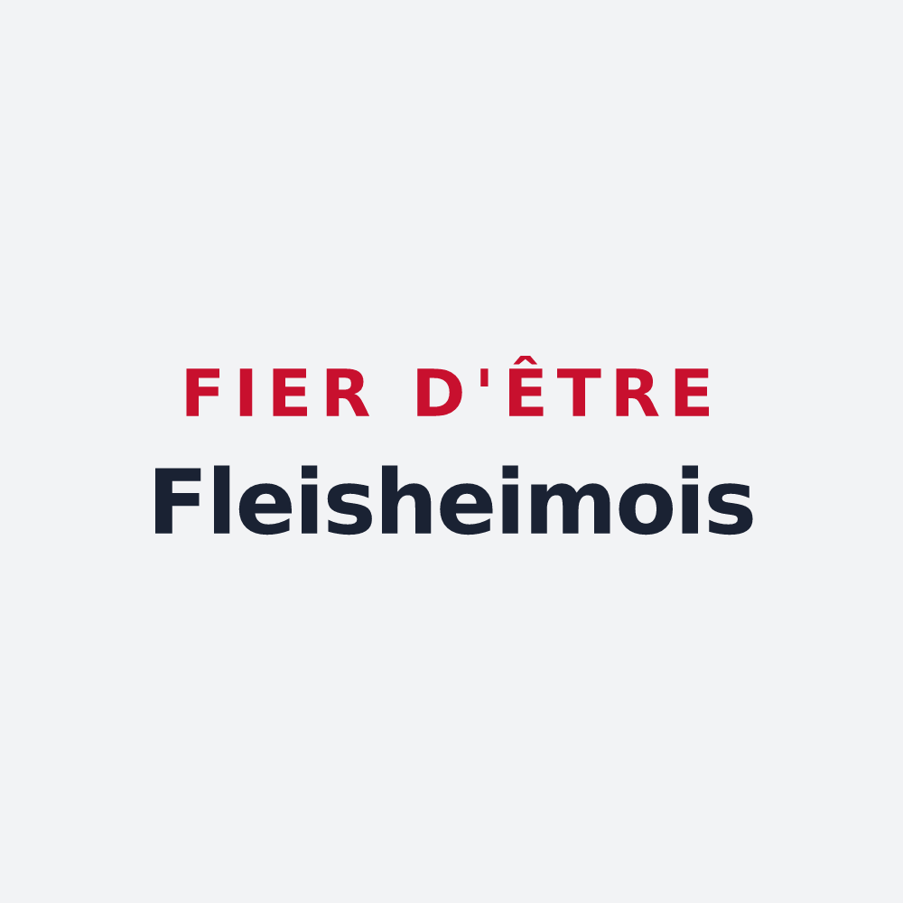 Poster « Fier d'être Fleisheimois » — design pour Fleisheim